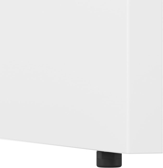 Bush Business Furniture Studio C 72W Computer Desk with Wire Management and Modesty Panel in White, Professional Table for Home Office and Corporate Office