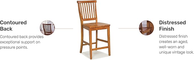 Homestyles Americana Brown Counter Stool