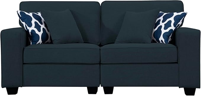 Legend Vansen Modular Sectional Sofa U Shaped Couch with Ottoman Modern Reversible Corner Sectional Couch for Living Room (Charcoal, 2+3)