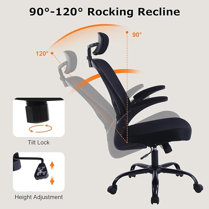 2 Pack Office Chair Ergonomic Desk Chair Comfort Adjustable Height with Wheels,Lumbar Support Mesh Swivel Computer Home Office Chair,Conference Room Chairs