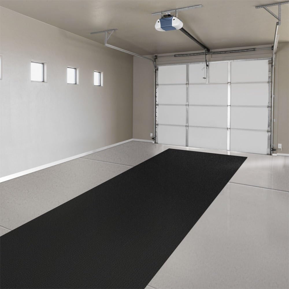 House, Home and More Indoor Outdoor Carpet with Rubber Marine Backing - Black - 6 Feet x 30 Feet - Durable, UV-Resistant - Adds Color and Comfort to Your Deck, Patio or Other Outdoor Rug Space.