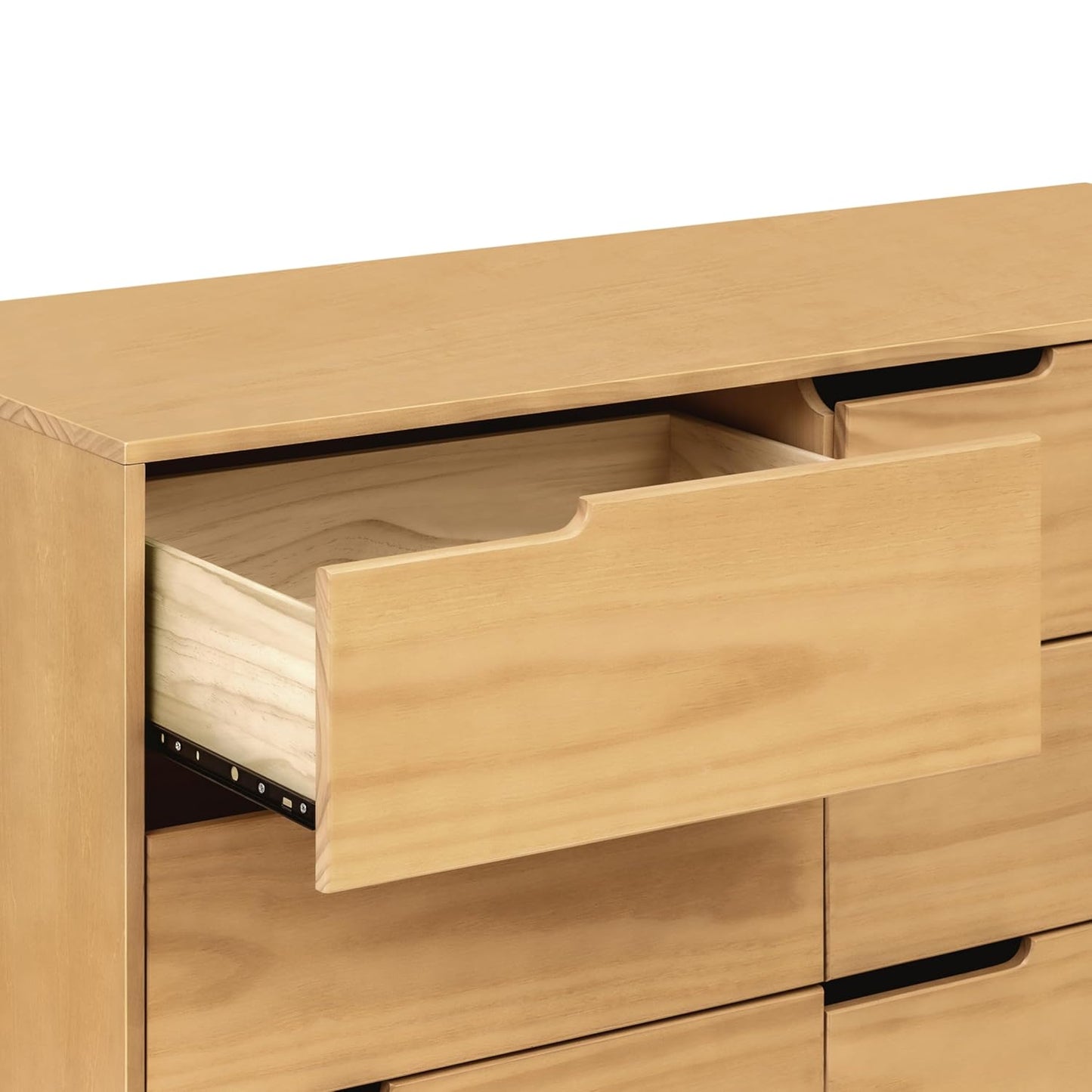 babyletto Hudson 6-Drawer Dresser for Nursery - GREENGUARD Gold Certified - Assembled Wooden Double Chest of Drawers for Kids, Boys and Girls - Baby Dresser for Bedroom, Living Room & Hallway - Honey