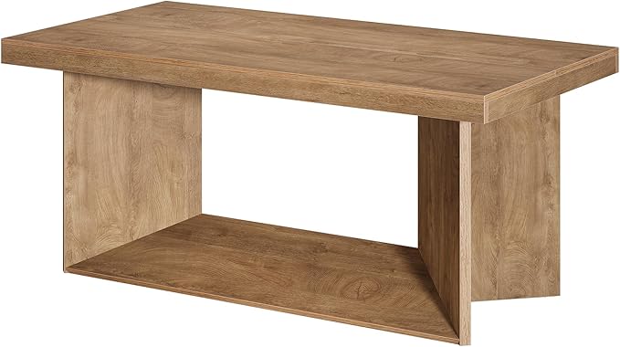 Tribesigns 63-Inch Dining Table for 4-6, Farmhouse Kitchen Table with Heavy Duty Pedestal, Rectangular Wooden Dinner Furniture for Home, Dining Room, Living Room, Brown