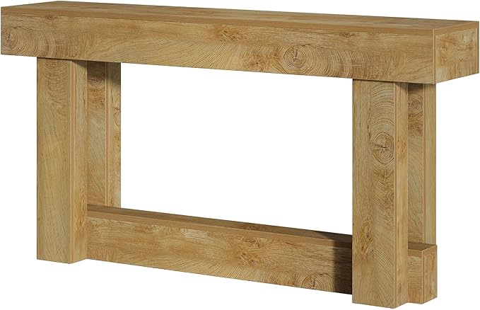 Tribesigns 63-Inch Wood Console Table, 2-Tier Narrow Long Farmhouse Entryway Table for Living Room, Hallway, Entrance