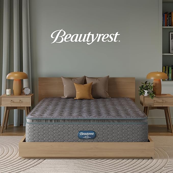 Beautyrest Prime Dream Medium Pillow Top 14.25" Mattress - Cal King - Durable Pocketed Coil, Support, Pressure Relief, Cooling, Motion Separation; 100 Night Sleep Trial and 10 Year Warranty