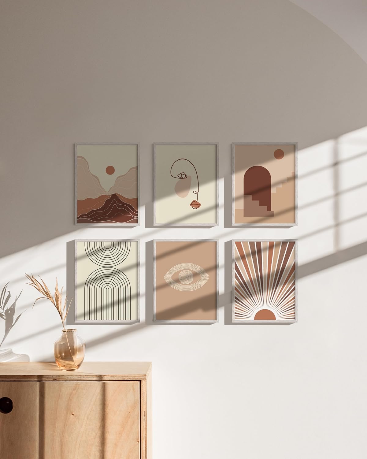 HAUS AND HUES 8.5 x 11 Picture Frame Set of 9 - Certificate Frames 8.5 X 11, 8.5x11 Picture Frame 8.5x11 Frame Natural Wood Frame (White Oak)