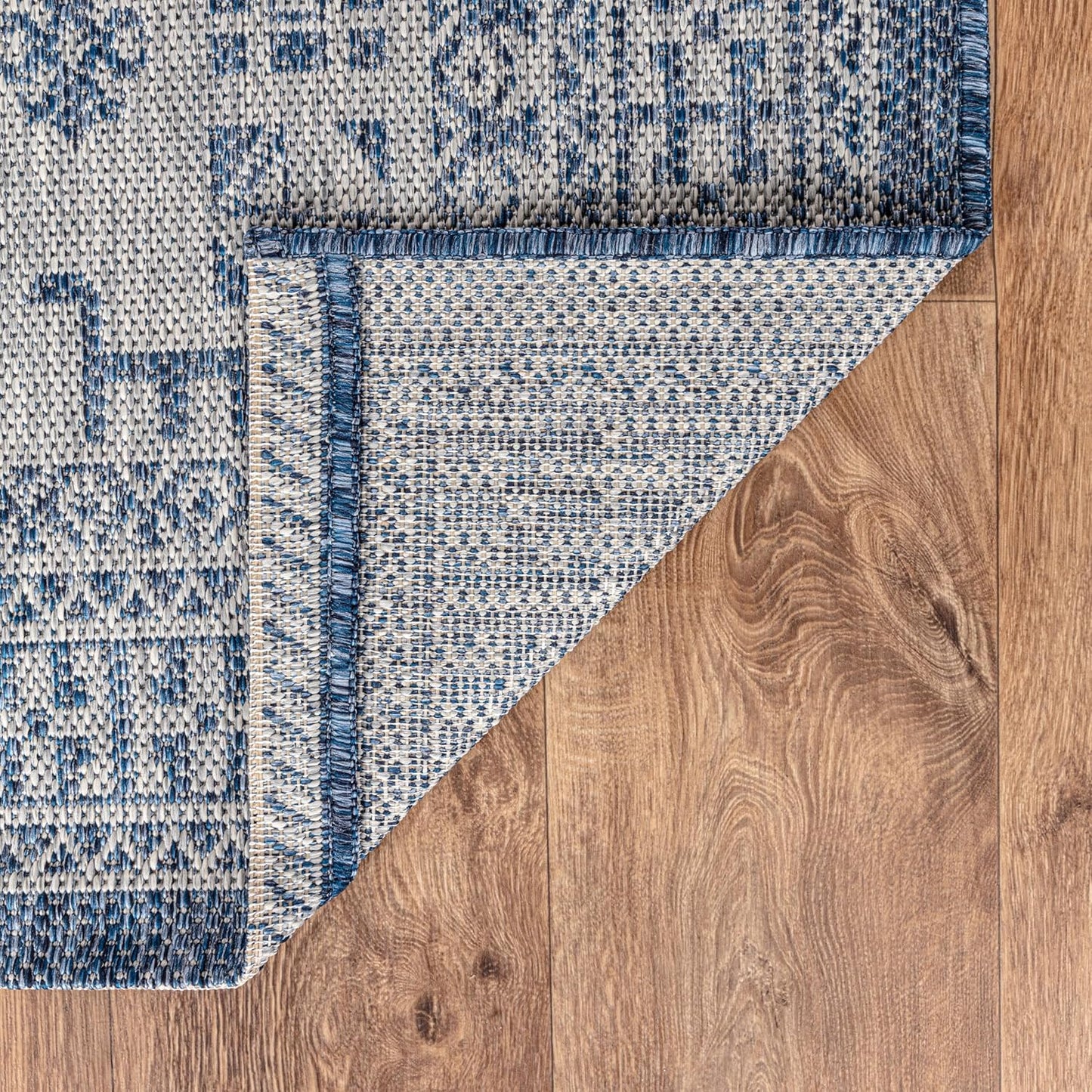 Keen Home Design Terrace Outdoor Area Rug - 5x8 Washable Indoor/Outdoor Rug for Patio, Kitchen, Balcony, Beach, Garden, Deck and Porch, Size: 5'3"x7'7"