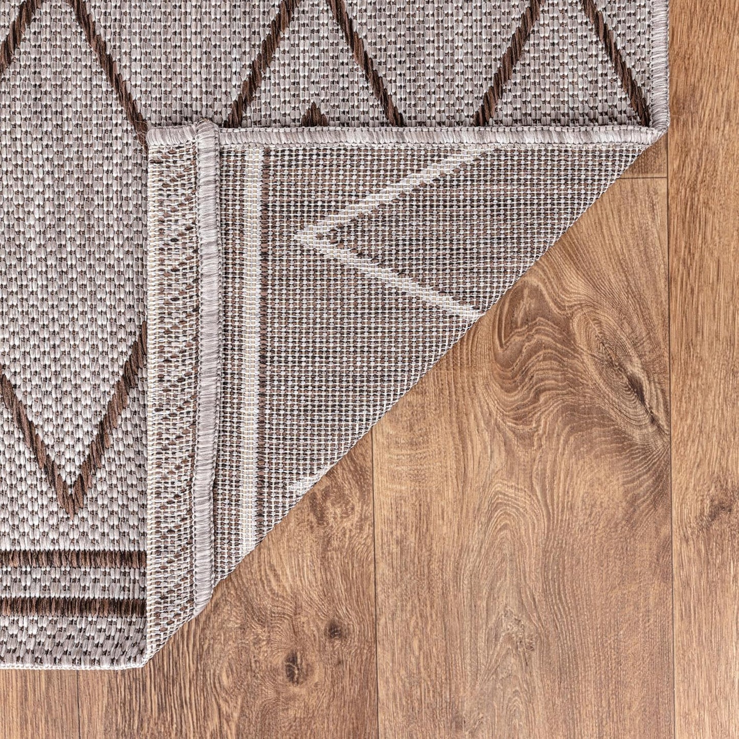 Keen Home Design Terrace Outdoor Area Rug - 4x6 Washable Indoor/Outdoor Rug for Patio, Kitchen, Balcony, Beach, Garden, Deck and Porch, Size: 3'10"x5'7"