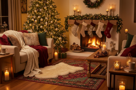 Create a Cozy Christmas Home with Warm Décor & Winter Textures