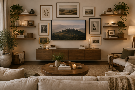How to Create a Stylish TV Area Without Letting the Screen Take Over the Room