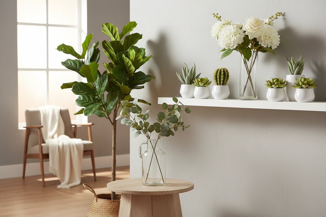 Home Décor  Artificial Plants & Flowers