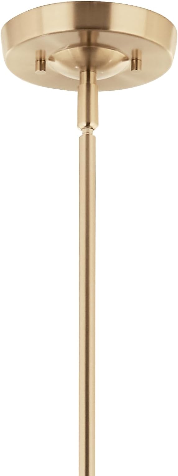 KICHLER Livadia 6-Light Chandelier, Soft Modern-Light in Champagne Bronze, for Foyer, Great Room, or Vaulted Dining or Bedroom (33" x 36.25"), 52673CPZ