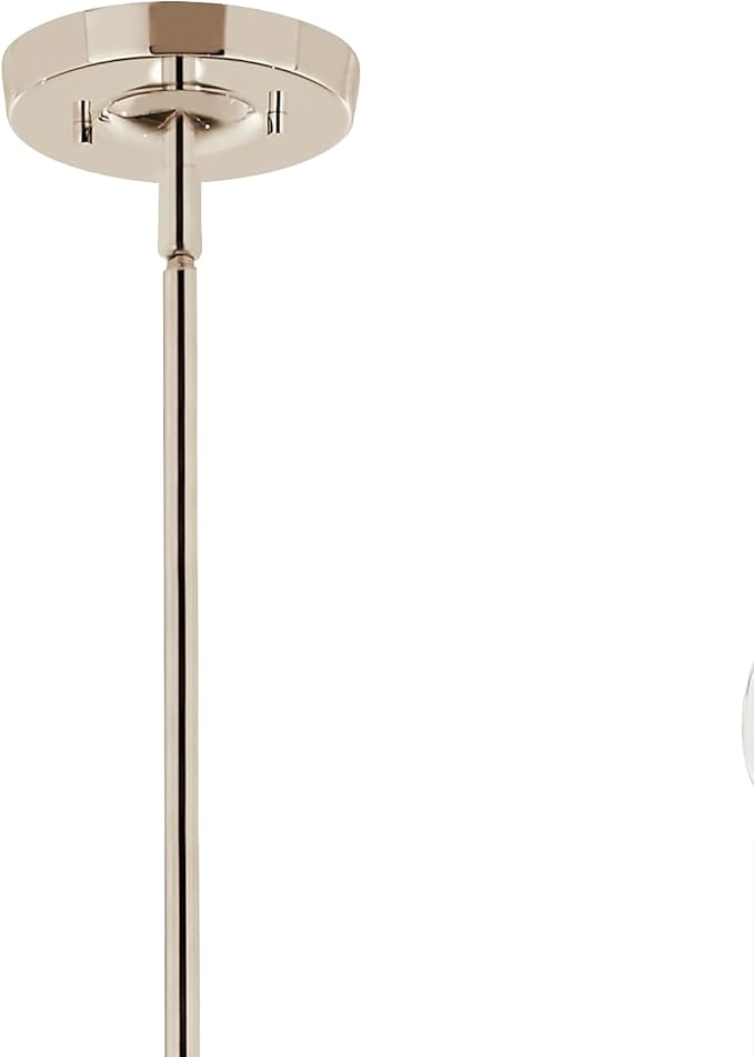 KICHLER Livadia 8-Light Chandelier, Soft Modern-Light in Polished Nickel, for Foyer, Great Room, or Vaulted Dining or Bedroom (47.75" x 47.75"), 52675PN