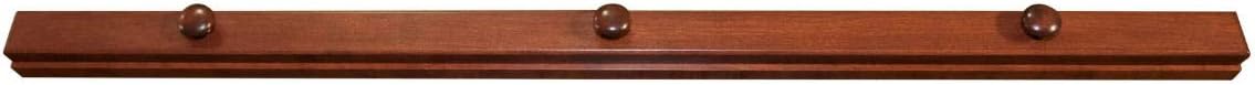 RRD Amish Made Wooden Quilt Rack Wall Mount - Rustic Tapestry Hangers for Rugs, Tapestries & Quilts - Cherry Wood, Cherry Stain, 48' Long