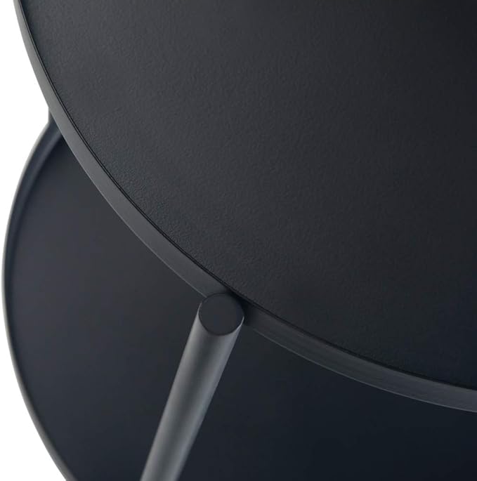 SIMPLIHOME Monet Industrial 17 inch Wide Metal End Table in Black for the Living Room and Bedroom
