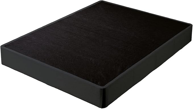 Signature Design by Ashley 10" Mattress Box Spring with Metal Foundation, Sturdy and Durable, Ready to Assemble, Parts and Tools Included, Full, Removable Black Fabric Cover