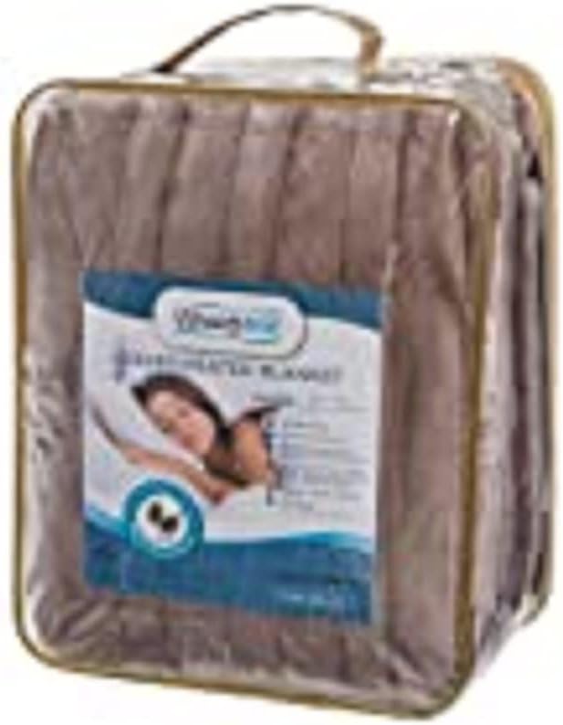 Beautyrest Heated Electric Blanket for Cold Weather, Fast Heating Heated Blanket, Auto Shut Off, Virtually Zero EMF, Multi Heat Setting, UL Certified, Red Full (84 inx80 in)