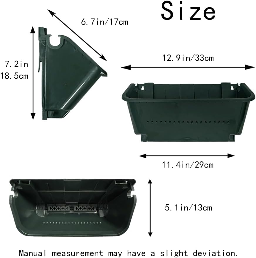 Self-Watering Wall Mounted Planter Set of 4, Indoor and Outdoor Vertical Planter, Stackable Wall Mounted, for Balcony Decoration