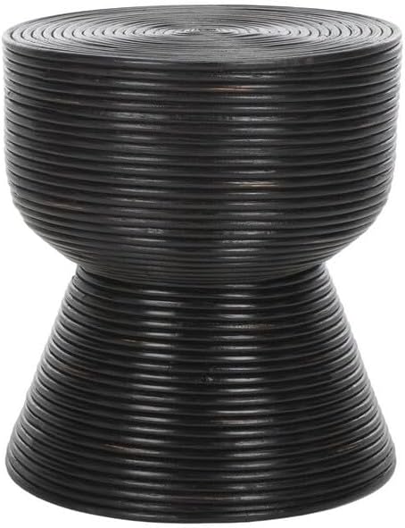 SAFAVIEH Home Collection Heimdall Distressed Black Accent Table for Living Room, Bedroom, Home Office, Foyer (Fully Assembled)