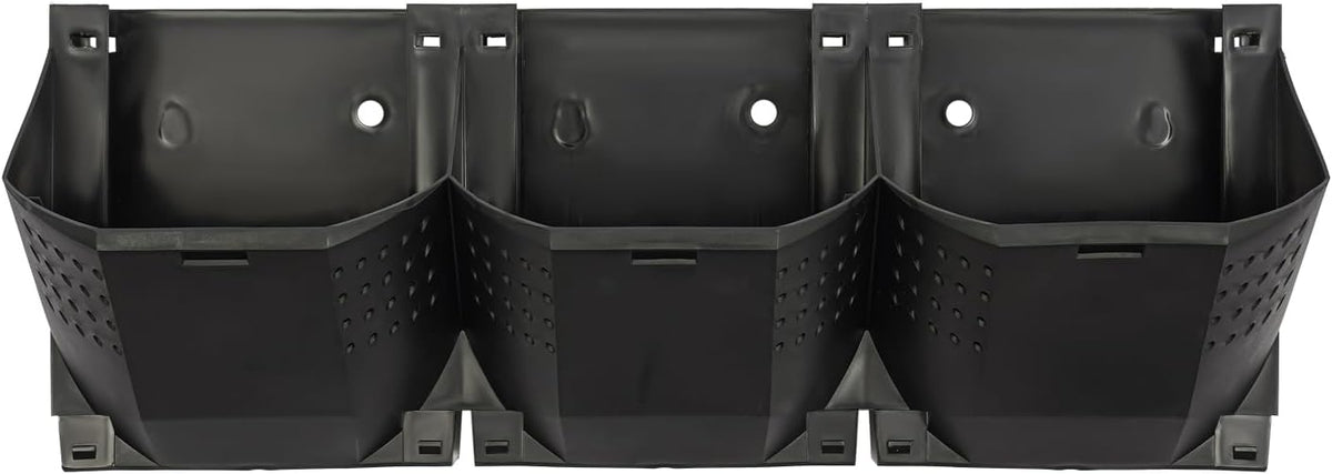 36 Pockets Hanging Planter Bags, Vertical Wall Mounted Plant Planting Grow Bags, Stackable Wall Planter with Timer, Self Watering Hanging Planters for Outdoor Indoor Garden-Black
