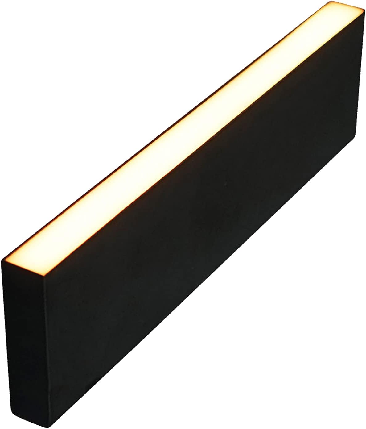 LUMENGY Paver Light Slim 0.5x8 Inch (0.55 x 7.87 inches) 2700K Warm White Glare-Free Steel Brick Lighting for Pavers, Walls, Driveway & Pathway Borders, Waterproof, Drive-Over Rated - 12V AC/DC