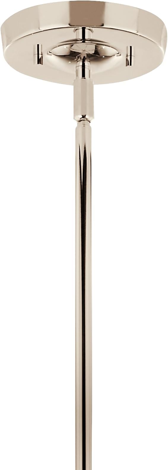 KICHLER Livadia 6-Light Chandelier, Soft Modern-Light in Polished Nickel, for Foyer, Great Room, or Vaulted Dining or Bedroom (33" x 36.25"), 52673PN