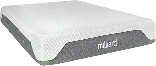 Milliard 10-Inch Memory Foam Queen Size Mattress, Pressure-Relieving - Firm Memory Foam Mattress, Best Mattress for Classic Comfort, Restful Sleep - Soft Memory Foam Mattress