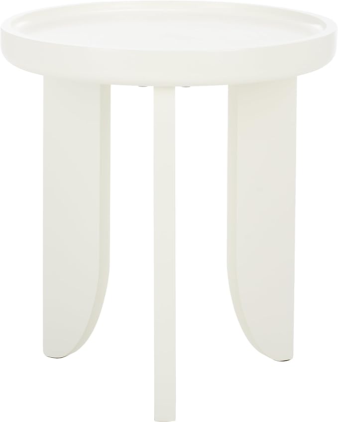 SAFAVIEH Home Collection Malyn Ivory Accent Table for Living Room, Bedroom, Home Office, Foyer