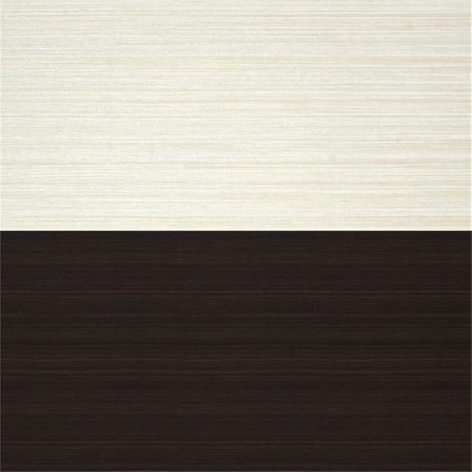 Pemberly Row U Shaped Computer Desk in Dark and White Chocolate