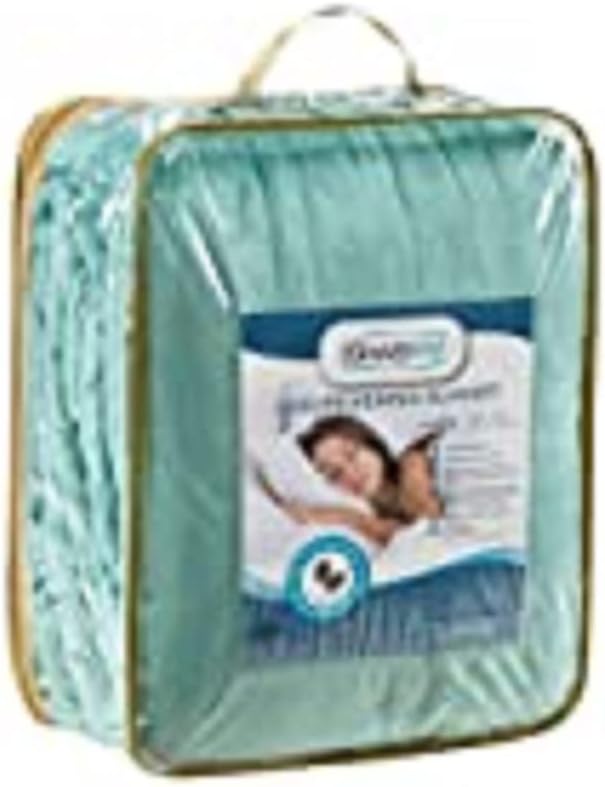 Beautyrest Heated Plush Elect Electric Blanket with 20 Heat Level Setting Controllers Equip with Secure Comfort Technology and 10 Hours Auto Shut Off, Twin: 62x84, Aqua,BR54-0903