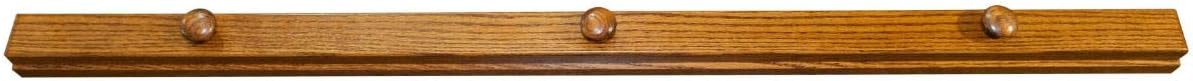 RRD Quilt Hanger for Wall for Display (48") Amish Made Wooden Quilt Rack Wall Mount - Rustic Tapestry Quilt Wall Hangers (Oak Wood, Michaels Stain, 48" Long)