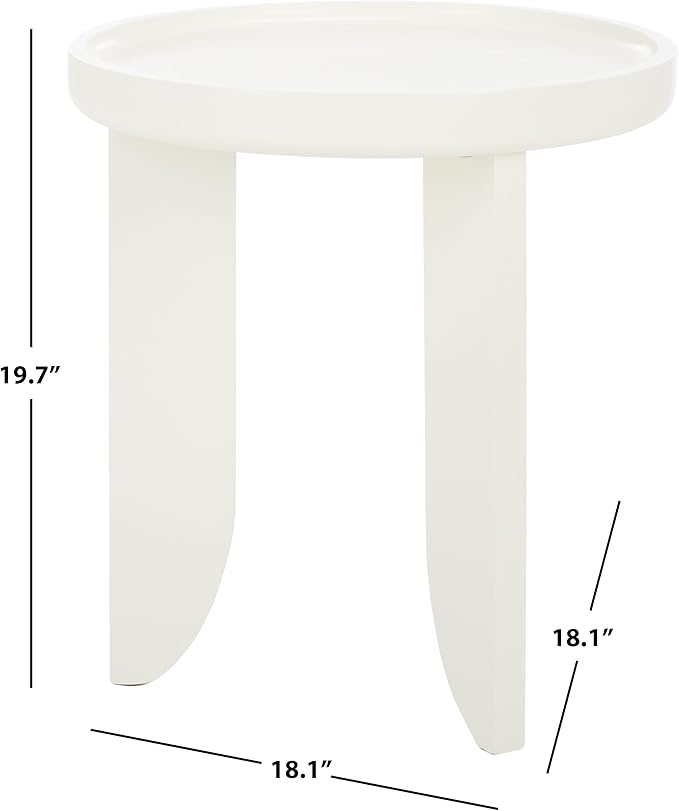 SAFAVIEH Home Collection Malyn Ivory Accent Table for Living Room, Bedroom, Home Office, Foyer