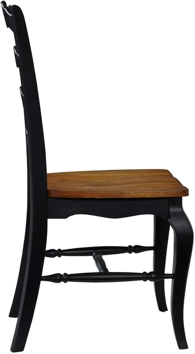 Homestyles French Countryside Black Dining Chairs, Set of 2