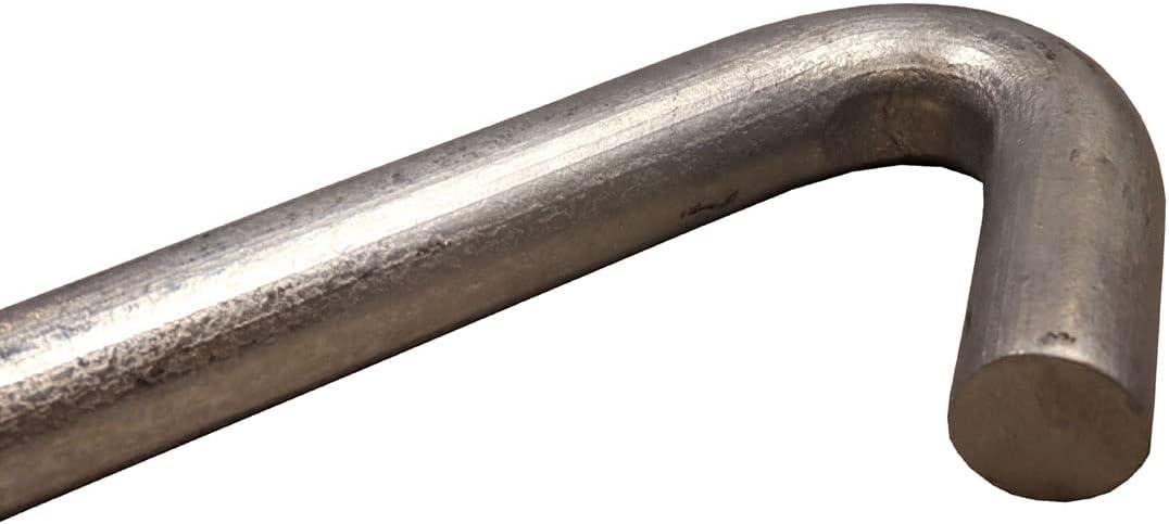 Moose Supply Steel Tent Stakes Heavy Duty Ground Stake, Metal Stakes to Anchor Commercial Inflatables, Outdoor Camping Canopy, Fence, Garden Tent Accessories, 1" Diameter x 18" Length, 10 Pack