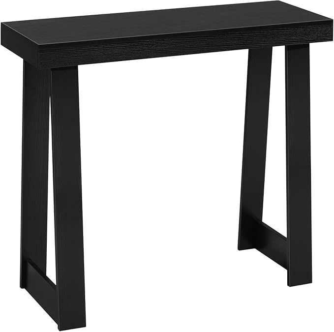 VEVOR 36 in Console Table, Modern Desk Behind The Couch, Wooden Rectangle Entrance Desk, Narrow Long Sofa Table Accent Stand, Ideal for Hallway, Bedroom, Living Room, Foyer, Easy Assembly, Black