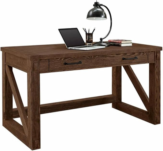 Martin Furniture Avondale Rustic Writing Desk Writing Table Wood Office Desk Brown (IMAE384)