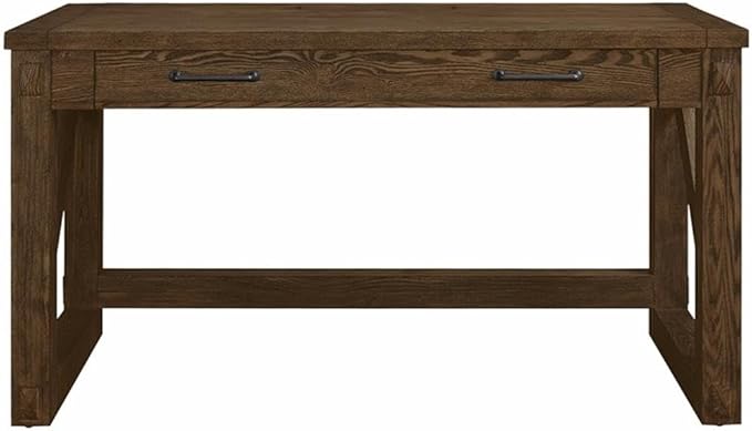 Martin Furniture Avondale Rustic Writing Desk Writing Table Wood Office Desk Brown (IMAE384)