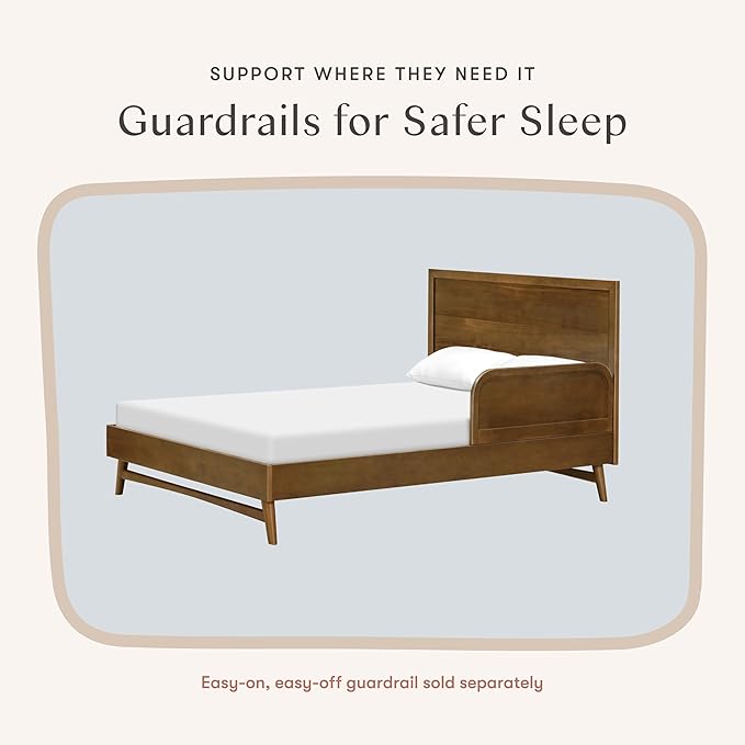 Babyletto Kids Palma Full Bed in Natural Walnut, GREENGUARD Gold Certified