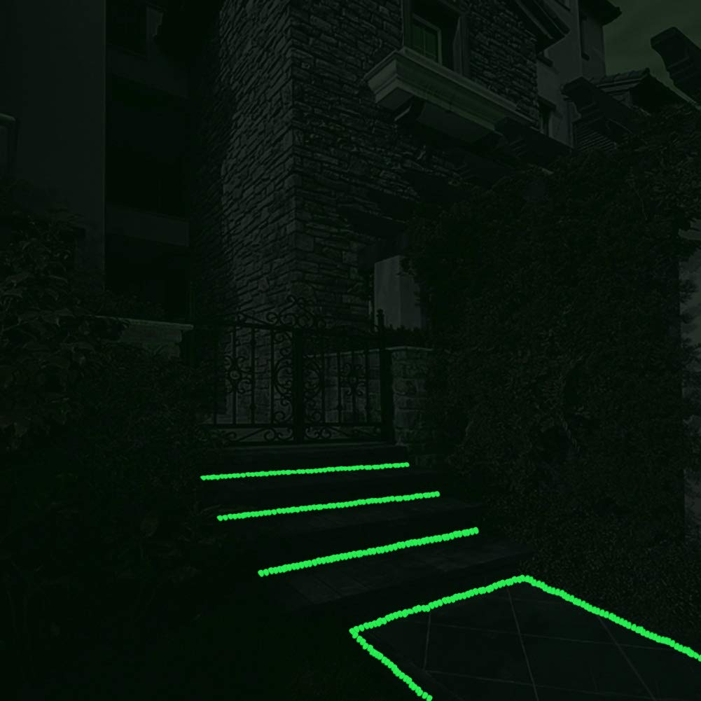 Glow Pebbles Green, 480 pcs Green Glowing Rocks for Outdoor Decor, Garden Lawn Yard, Aquarium, Walkway, Fish Tank, Pathway, Luminous Pebbles Powered by Light or Solar-Recharge Repeatedly