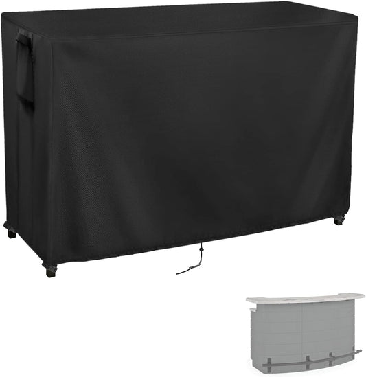 Kingling Outdoor Table Cover for Outdoor Bar Table, 78 Inch Waterproof Patio Bar Table Cover Outdoor Prep Table Covers - 78''L x 36''W x 43''H