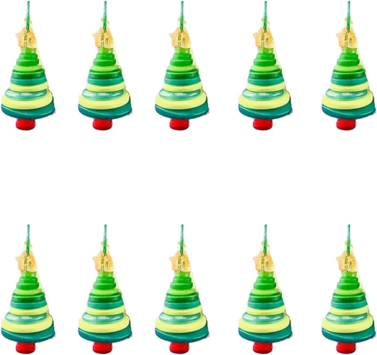 DIY Christmas Button Ornament Making Set - Snowman/Santa/Angel, Fun Holiday Craft Kit for All Ages, Ideal Xmas Tree Hanging Decor & Festive Gifts (10 pcs-B)