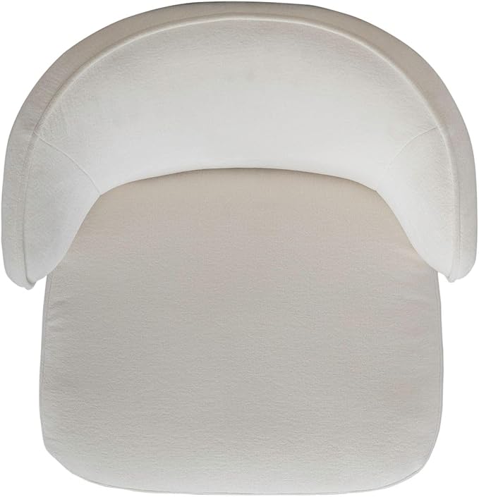 Liberty Furniture Accent Dining Chair with Castors - Rounded Arm - Ivory Upholstry