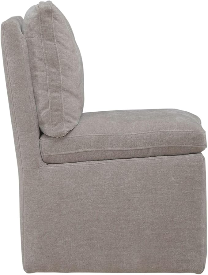 Liberty Furniture Accent Dining Chair with Castors - Squared Back - Truffle Upholstry