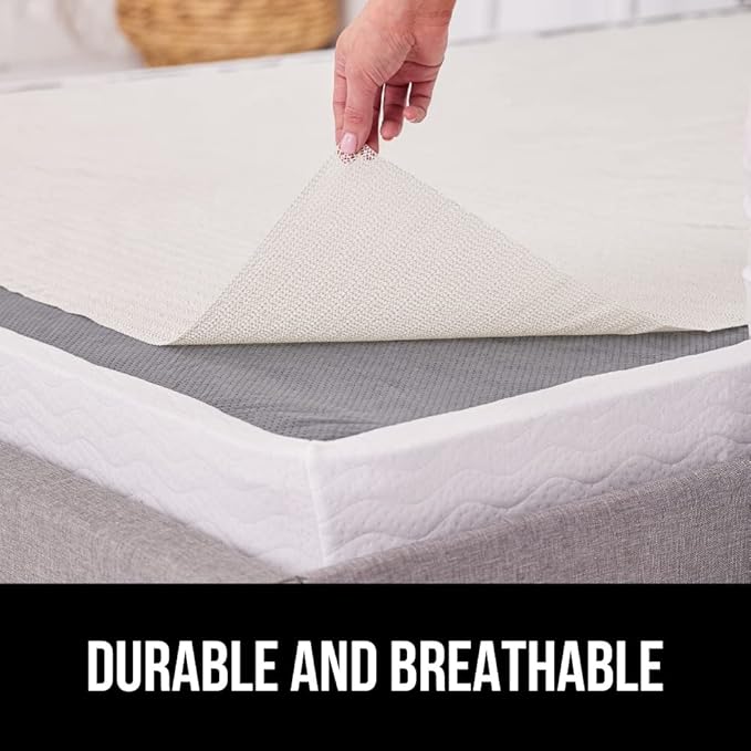 GORILLA GRIP Non Slip Couch Gripper, Prevents Couches from Sliding and Holds Bed in Place, Pad Grips Beds, Sofa, Mattresses, Chair Cushions and Helps Keep Topper from Slipping, Easy Trim Pads