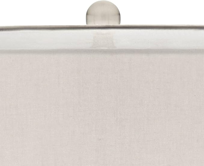 Possini Euro Design Swift Modern Table Lamp 32" Tall with USB Dimmer Square Riser Mercury Glass Chrome Neck Double Drum Shade for Bedroom Living Room House Bedside Nightstand Office Entryway Family