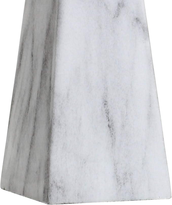 JONATHAN Y JYL1037A Owen 20.5" Resin LED Table Lamp, Contemporary, Office, Living Room, Family Room, Dining Room, Bedroom, Hallway, White Marble Finish