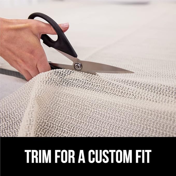 GORILLA GRIP Non Slip Mattress Gripper, Prevents Mattresses from Sliding and Holds Bed in Place, Pad Grips Beds, Sofa, Couch, Chair Cushions and Helps Keep Topper from Slipping, Easy Trim Pads