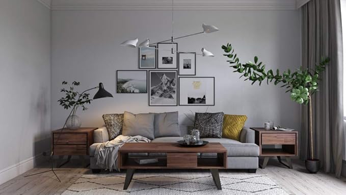 SIMPLIHOME Lowry SOLID ACACIA WOOD and Metal 22 inch Wide Square Modern Industrial Side Table in Distressed Charcoal Brown for the Living Room and Bedroom