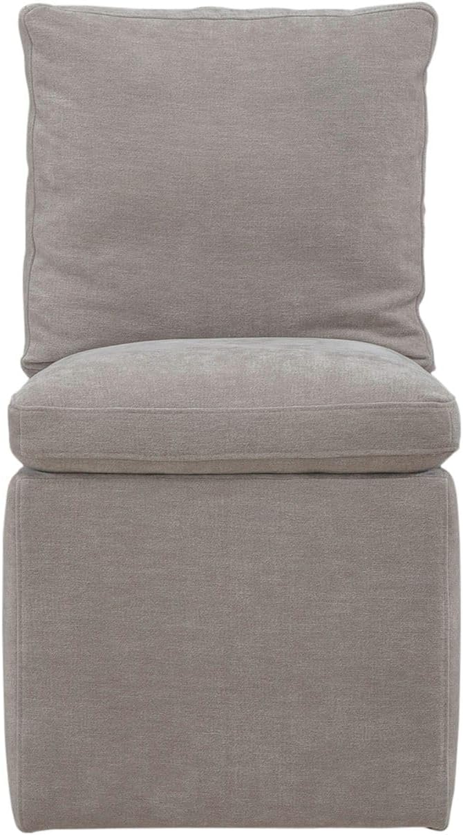 Liberty Furniture Accent Dining Chair with Castors - Squared Back - Truffle Upholstry