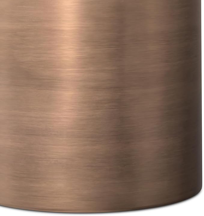 SIMPLIHOME Corbin Industrial 16 Inch Wide Metal Side Table in Antique Copper, Fully Assembled, For the Living Room and Bedroom